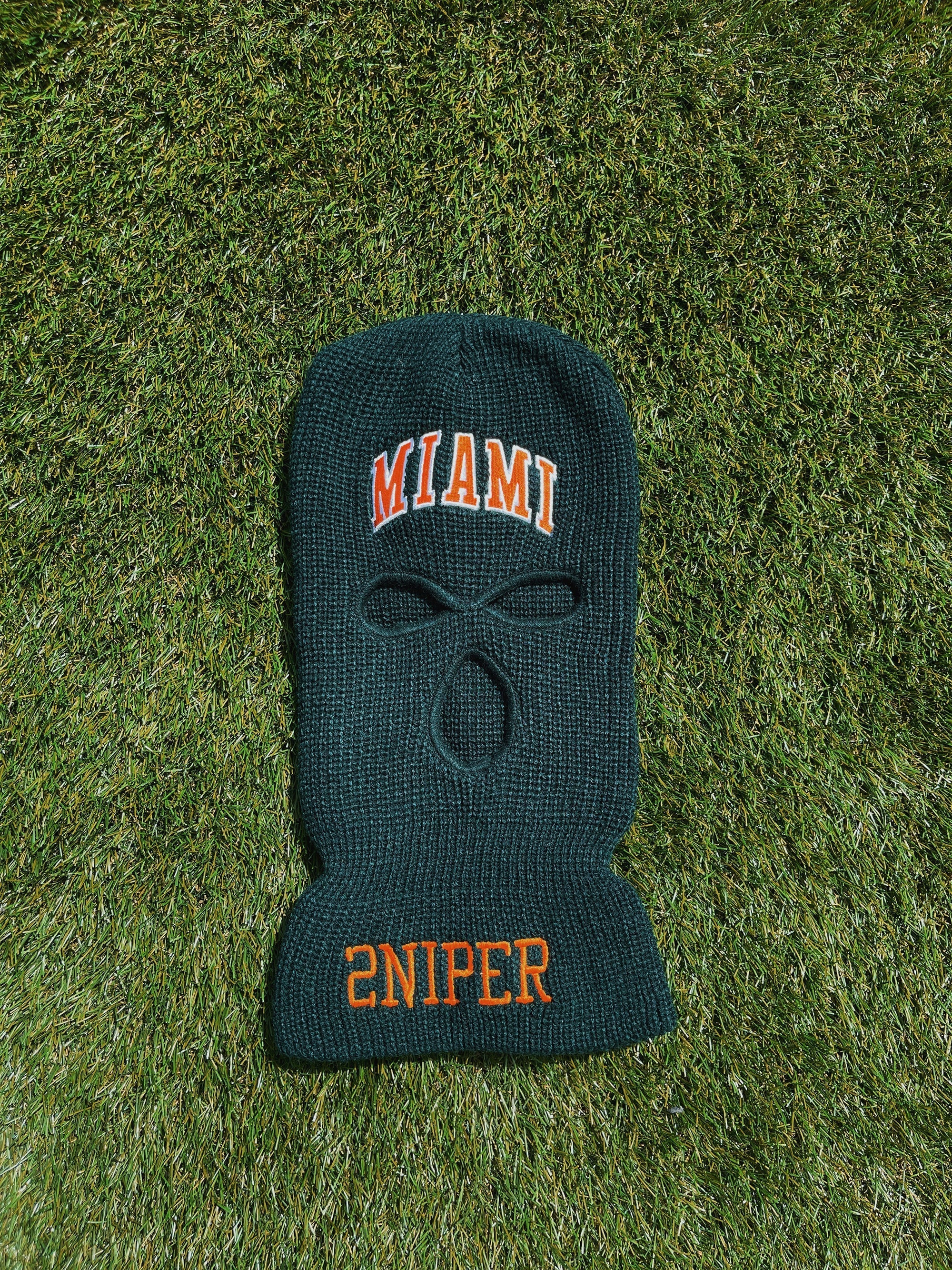 MIAMI Ski Mask (Canes - Forest Green)