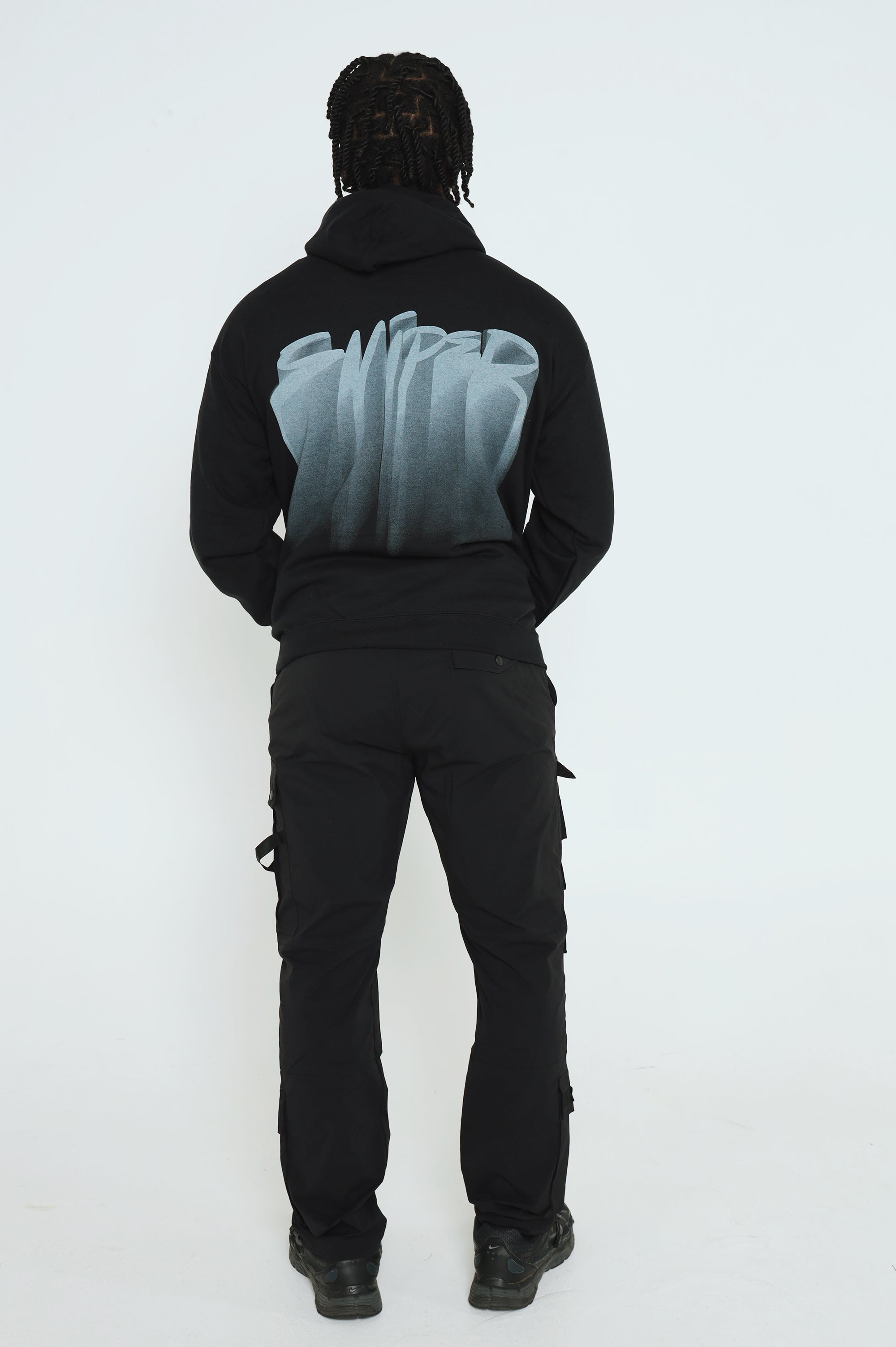 Hoodie: Sniper Gang Logo (Deluxe - Black)