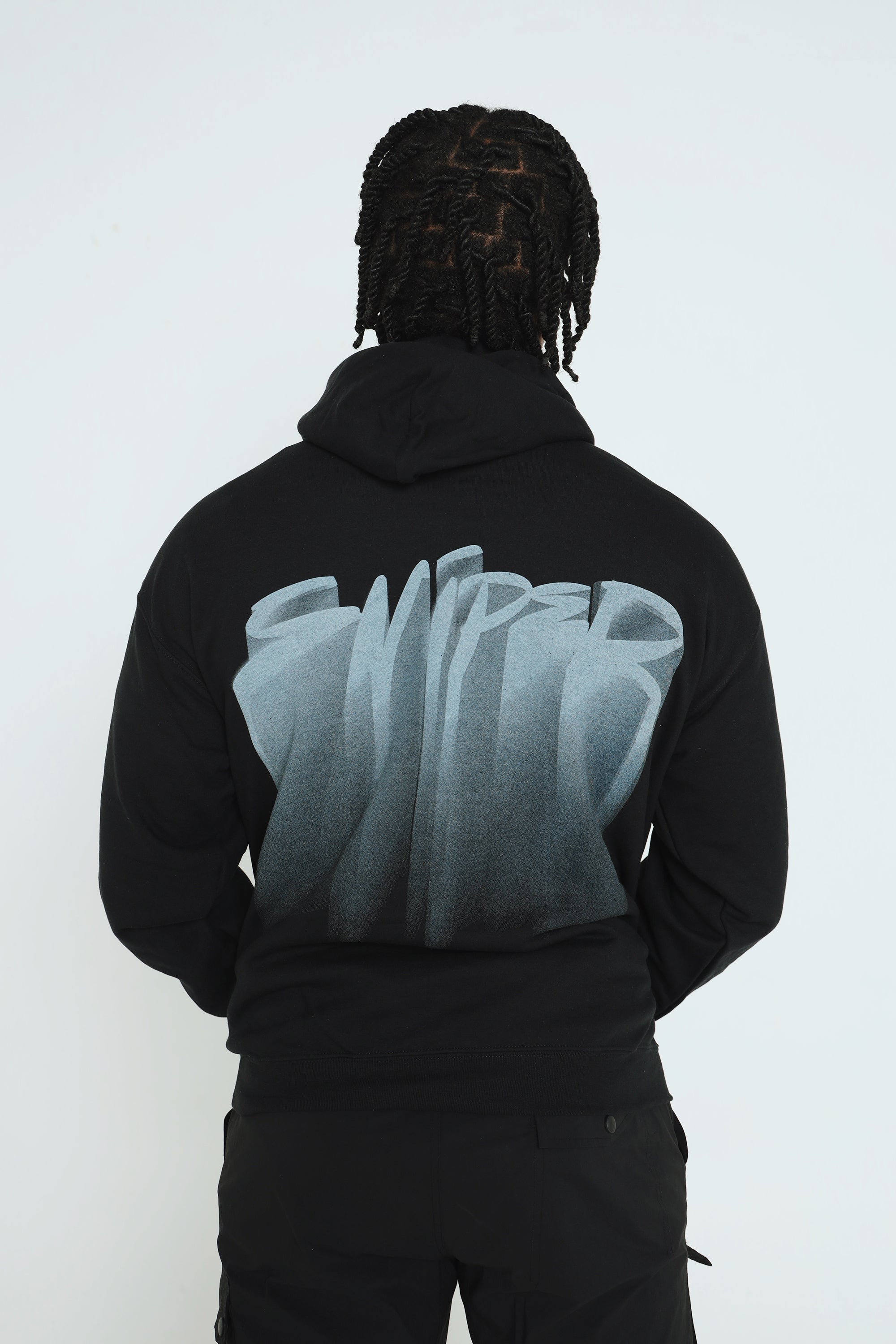 Hoodie: Sniper Gang Logo (Deluxe - Black)
