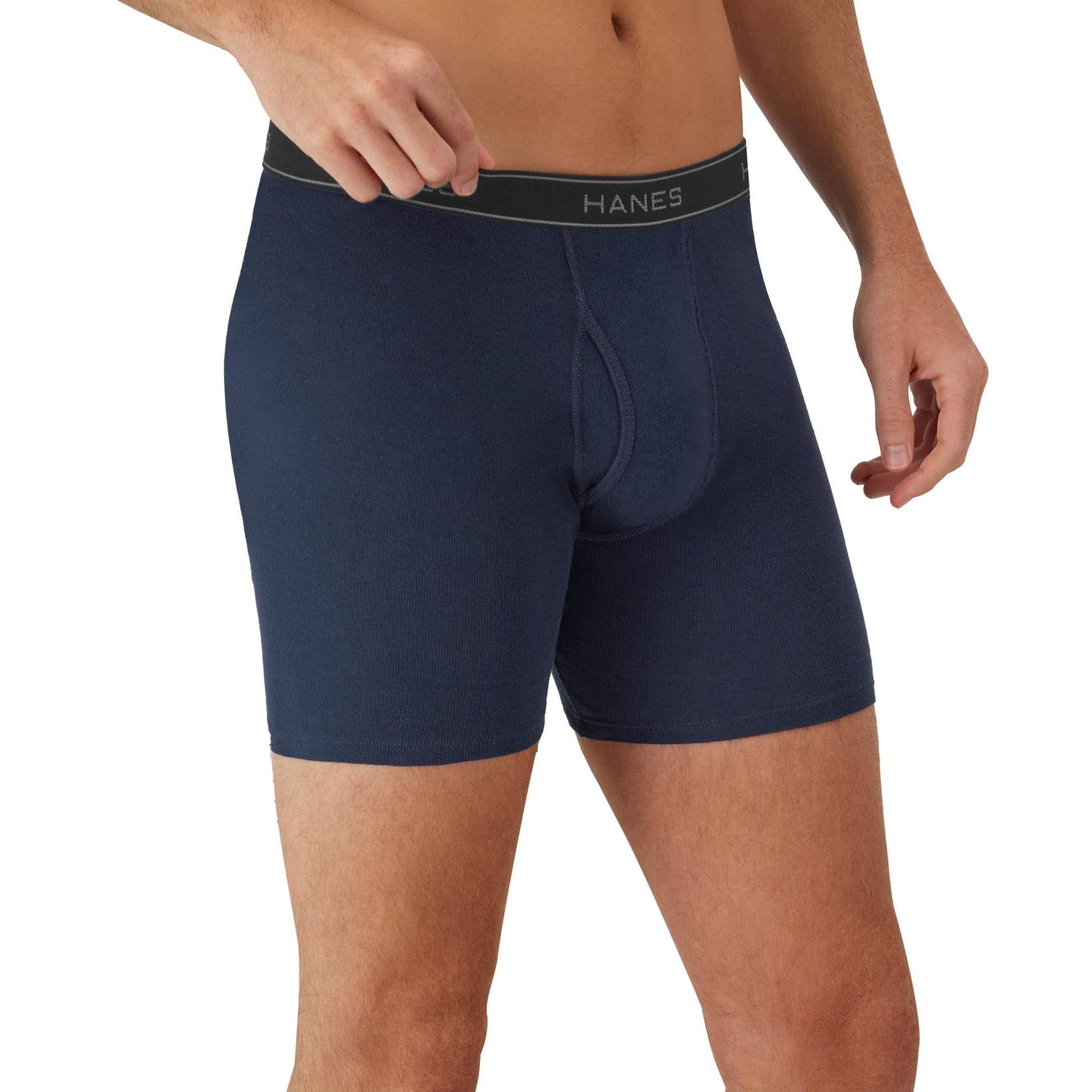 Hanes Men's Boxer Briefs, Cool Dri Moisture-Wicking Underwear, Cotton No-Ride-up for Men, Multi-Packs
