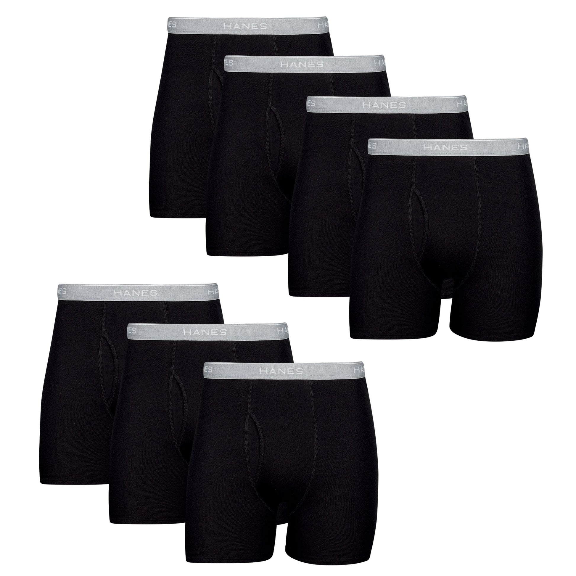Hanes Men's Boxer Briefs, Cool Dri Moisture-Wicking Underwear, Cotton No-Ride-up for Men, Multi-Packs