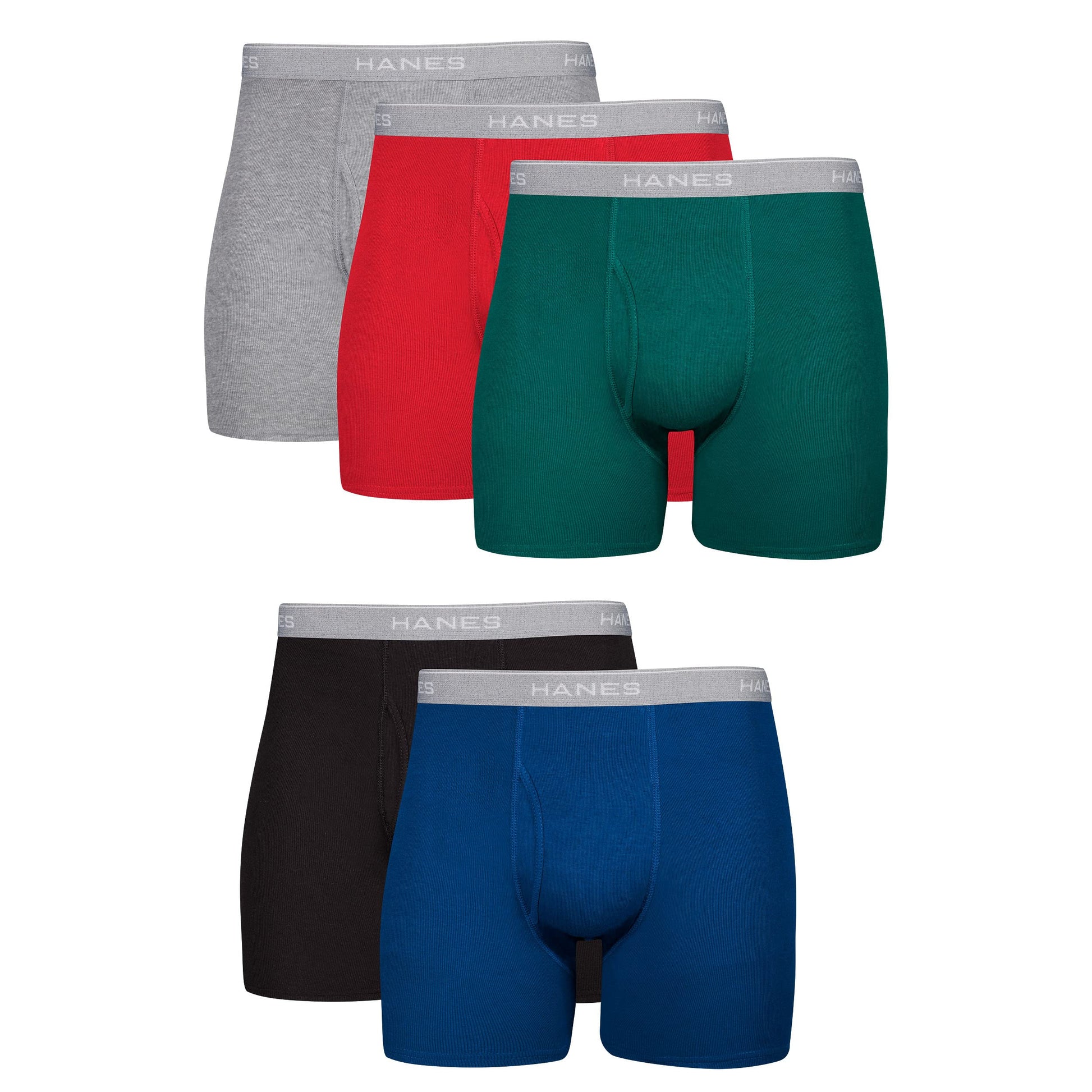Hanes Men's Boxer Briefs, Cool Dri Moisture-Wicking Underwear, Cotton No-Ride-up for Men, Multi-Packs