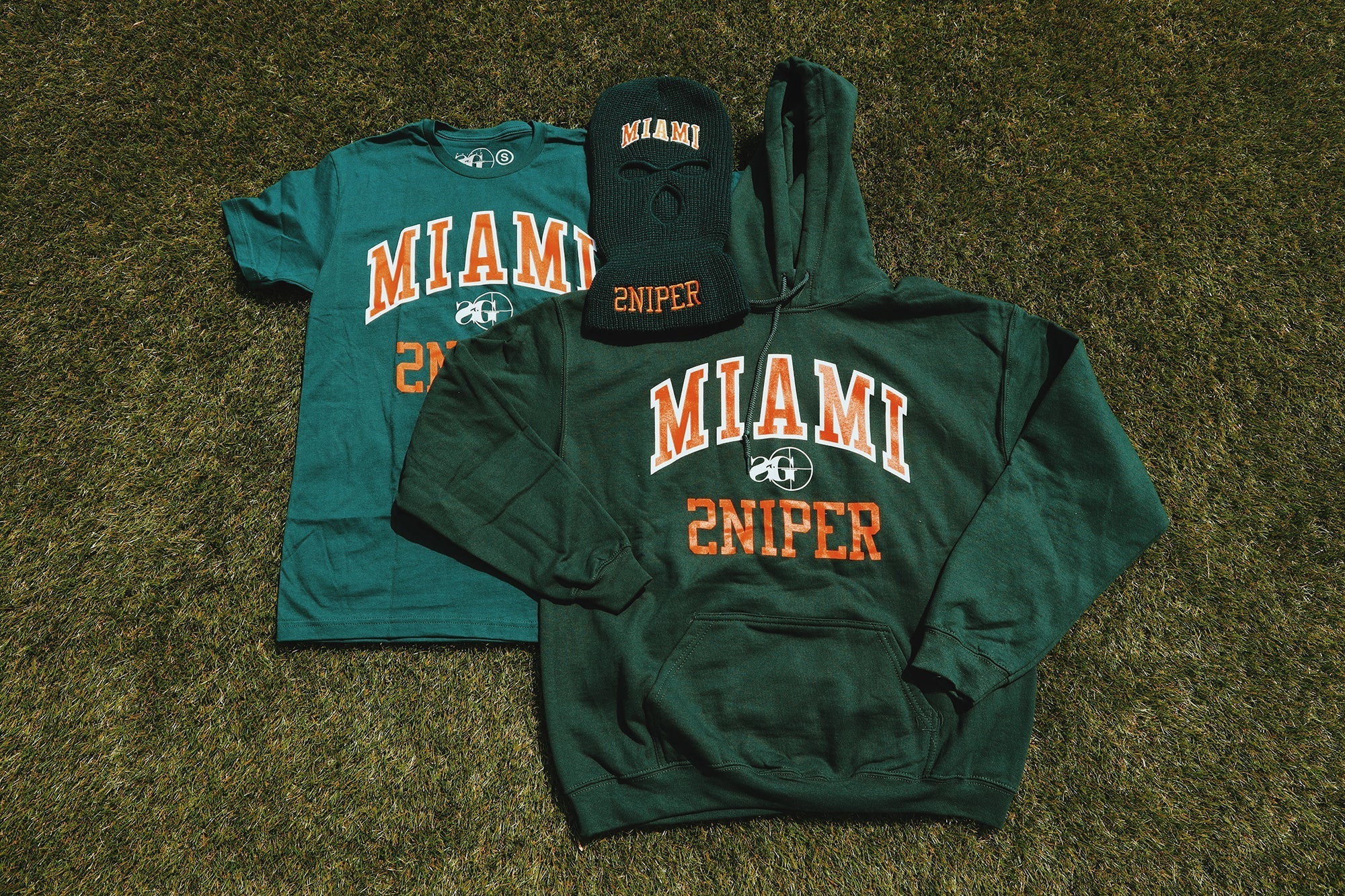 MIAMI Ski Mask (Canes - Forest Green)