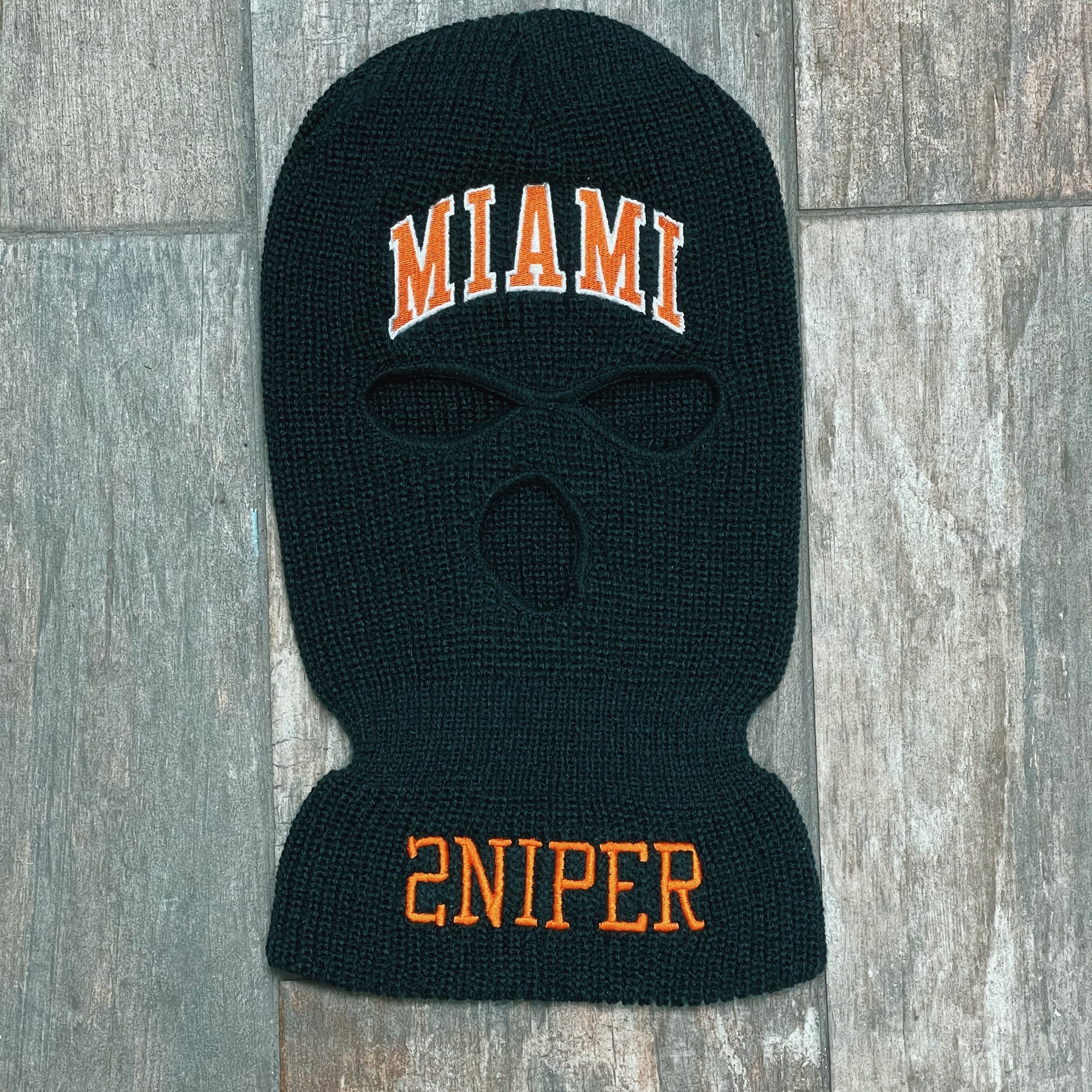 MIAMI Ski Mask (Canes - Forest Green)