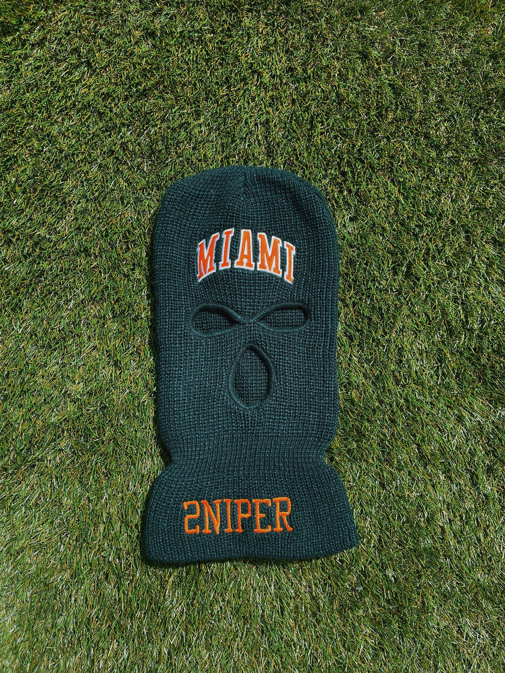 MIAMI Ski Mask (Canes - Forest Green)