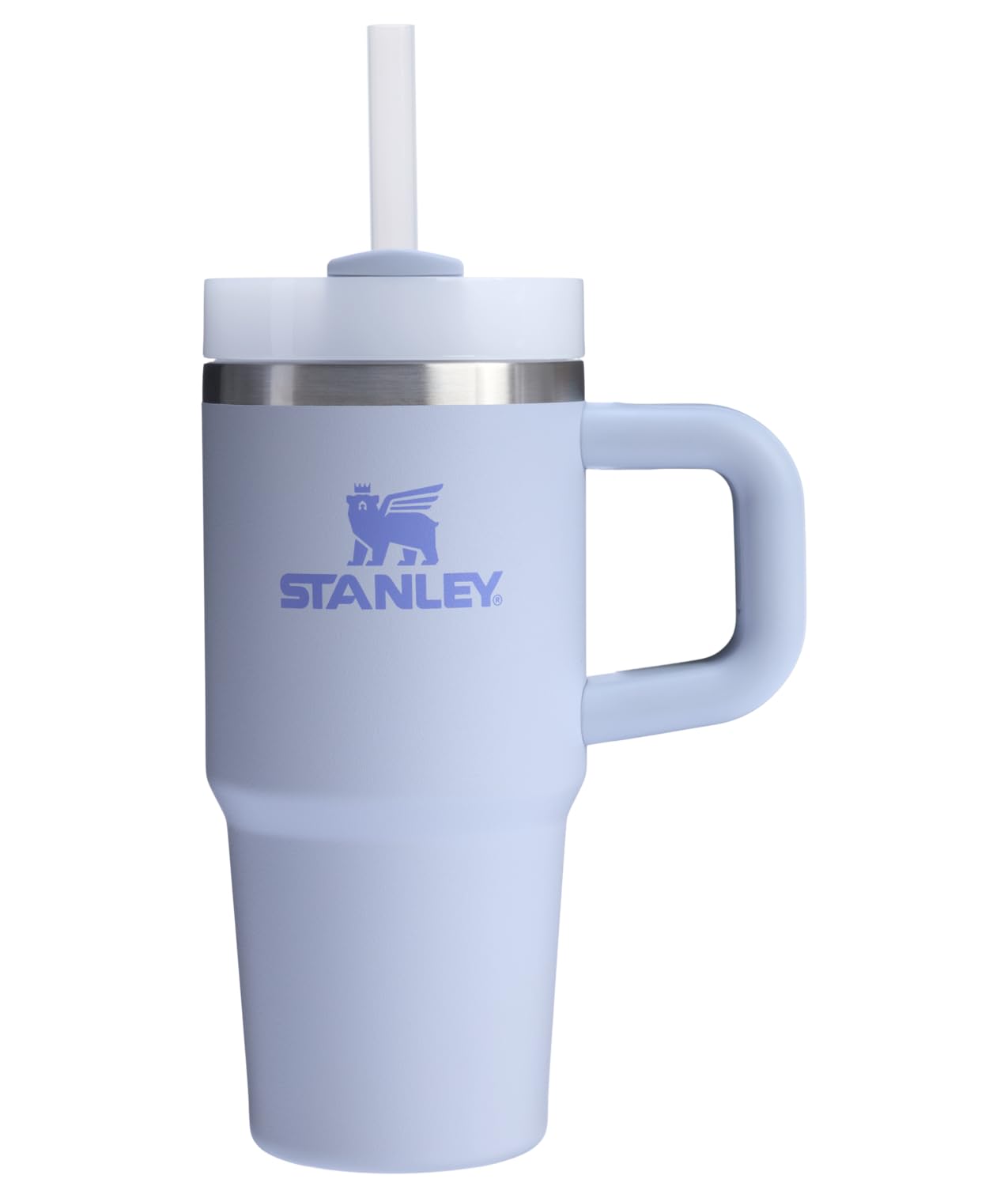 STANLEY Quencher H2.0 Tumbler with Handle and Straw 14 oz | Flowstate 3-Position Lid | Cup Holder Compatible for Travel | Insulated Stainless Steel Cup | BPA-Free | Azure