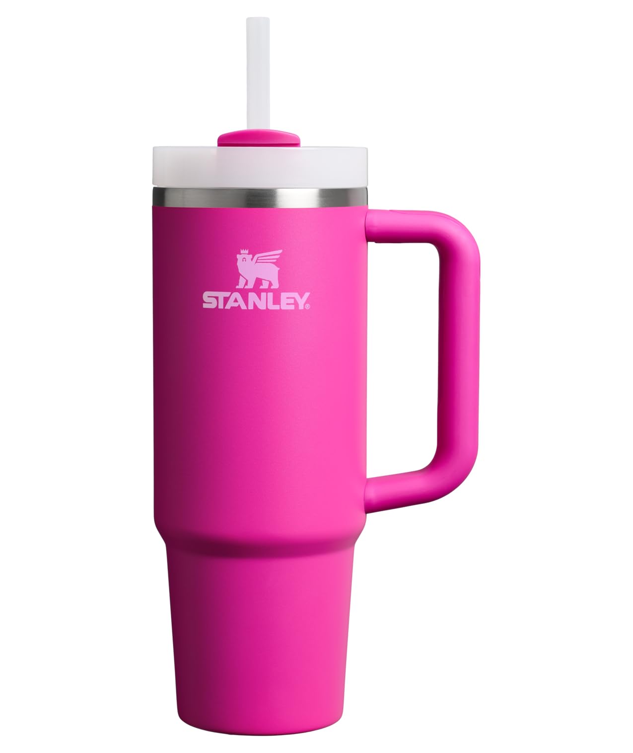 STANLEY Quencher H2.0 Tumbler with Handle and Straw 14 oz | Flowstate 3-Position Lid | Cup Holder Compatible for Travel | Insulated Stainless Steel Cup | BPA-Free | Azure