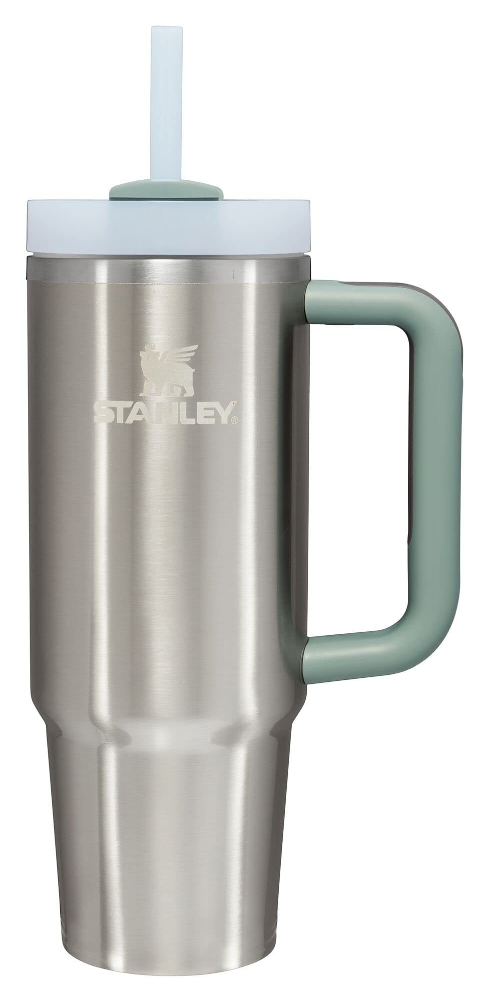 STANLEY Quencher H2.0 Tumbler with Handle and Straw 14 oz | Flowstate 3-Position Lid | Cup Holder Compatible for Travel | Insulated Stainless Steel Cup | BPA-Free | Azure