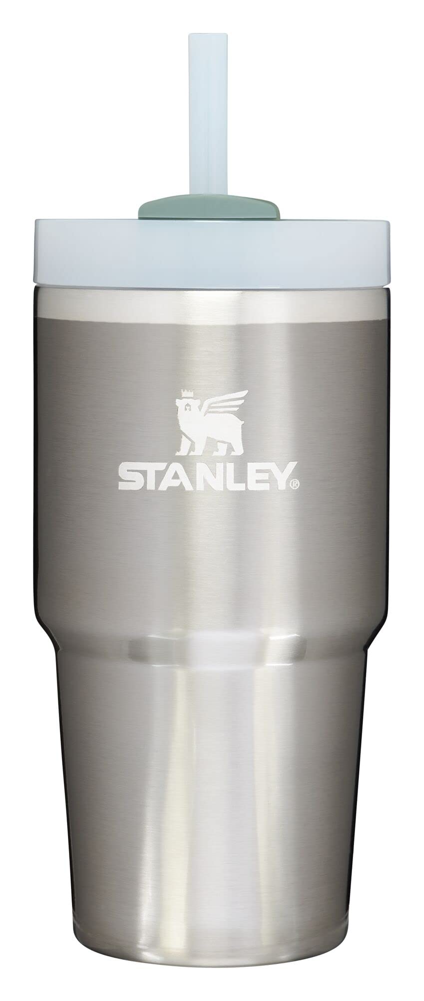 STANLEY Quencher H2.0 Tumbler with Handle and Straw 14 oz | Flowstate 3-Position Lid | Cup Holder Compatible for Travel | Insulated Stainless Steel Cup | BPA-Free | Azure