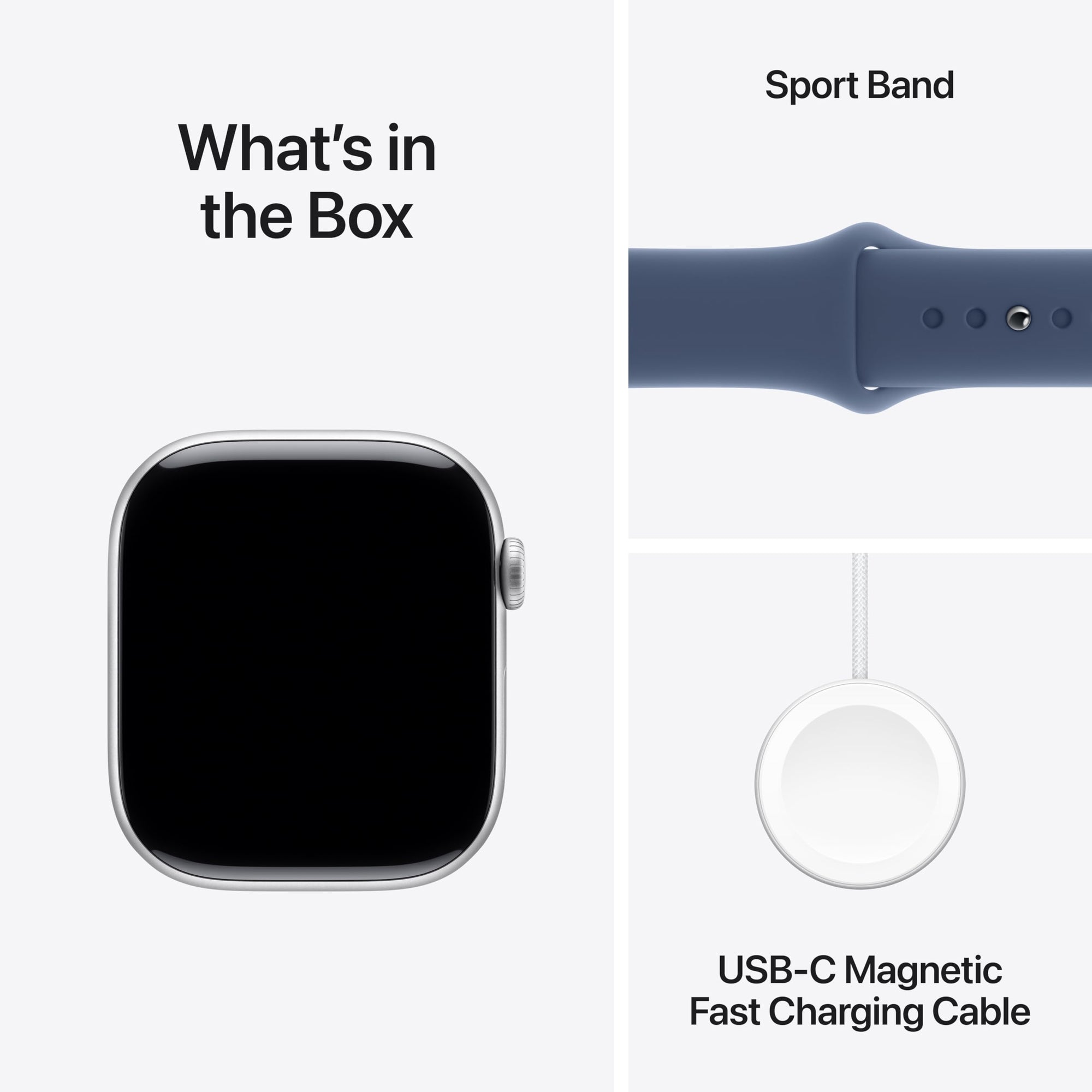 Apple Watch Series 10 [GPS 42mm case] Smartwatch with Rose Gold Aluminium Case with Light Blush Sport Band - S/M. Fitness Tracker, ECG App, Always-On Retina Display, Water Resistant