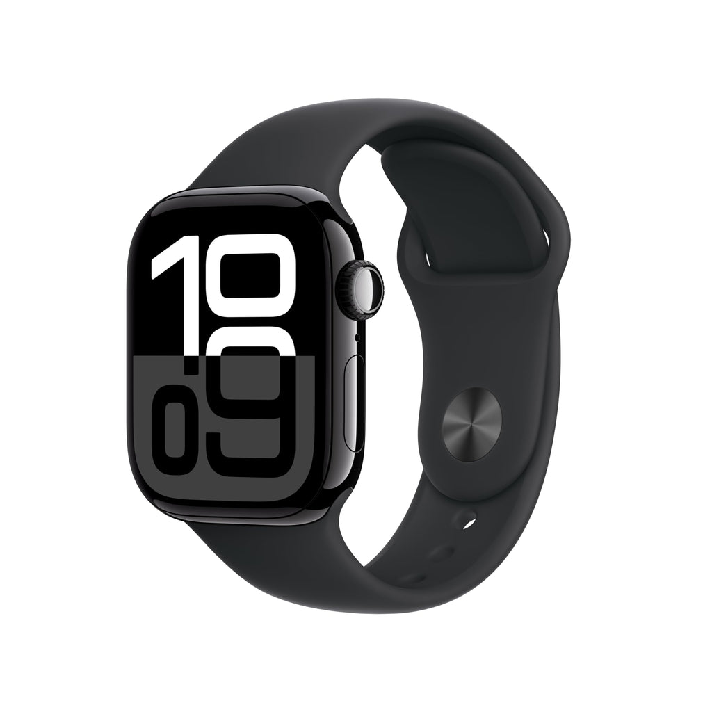 Apple Watch Series 10 [GPS 42mm case] Smartwatch with Rose Gold Aluminium Case with Light Blush Sport Band - S/M. Fitness Tracker, ECG App, Always-On Retina Display, Water Resistant