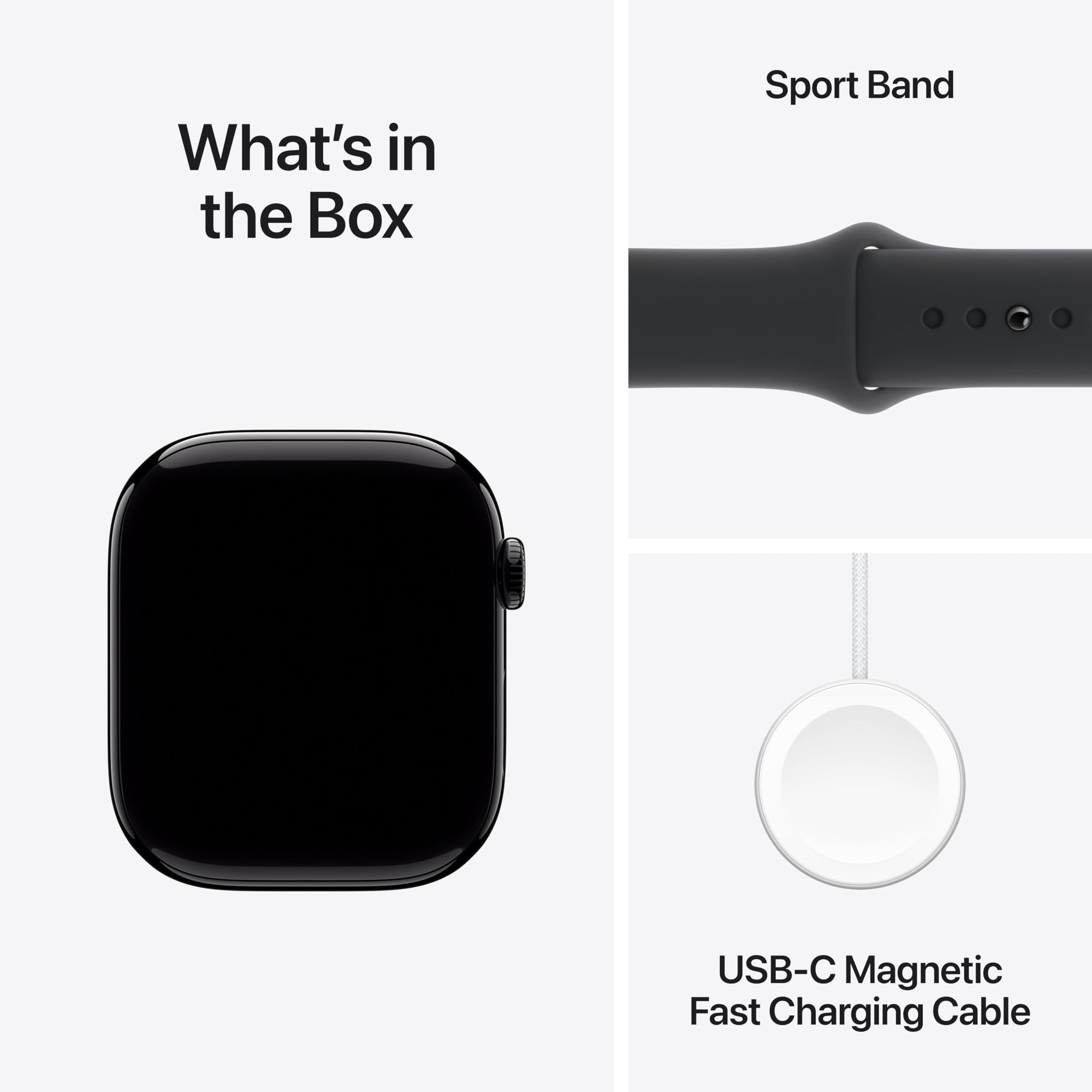 Apple Watch Series 10 [GPS 42mm case] Smartwatch with Rose Gold Aluminium Case with Light Blush Sport Band - S/M. Fitness Tracker, ECG App, Always-On Retina Display, Water Resistant