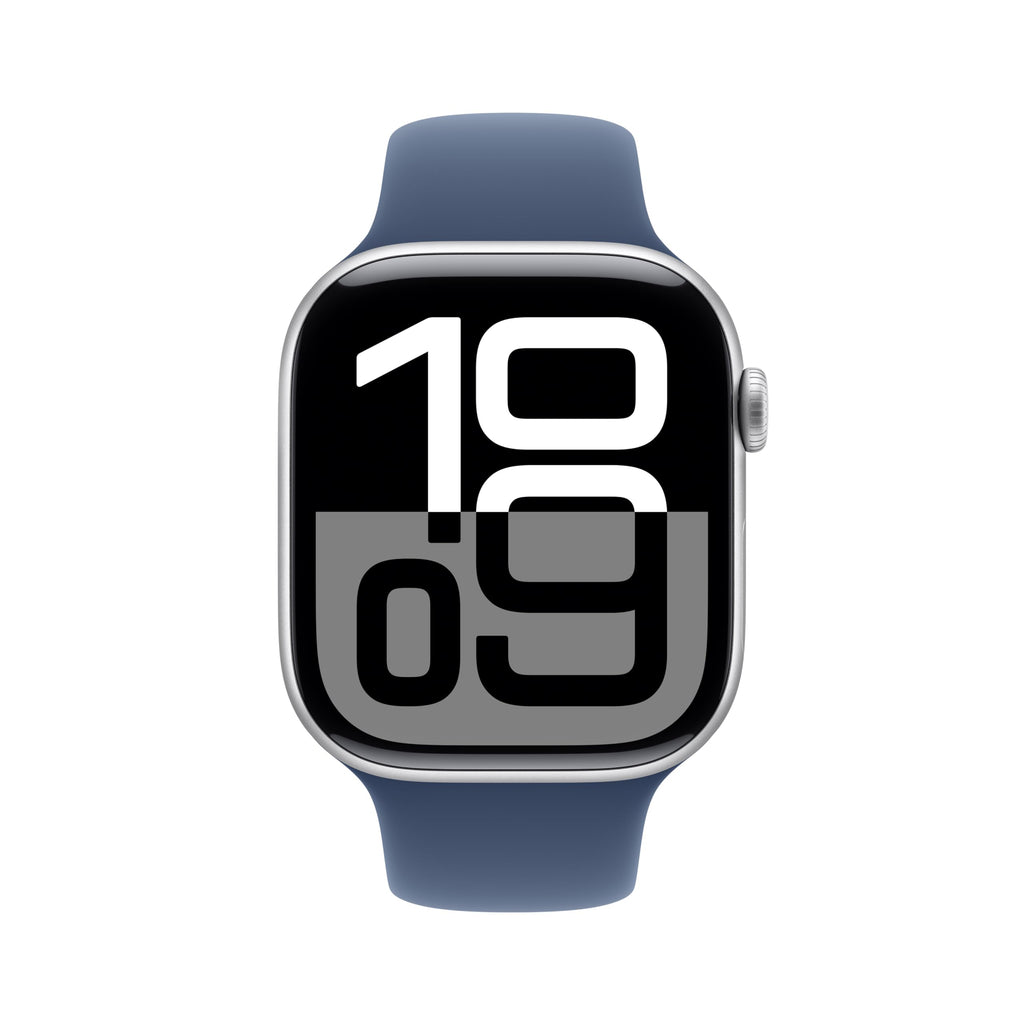 Apple Watch Series 10 [GPS 42mm case] Smartwatch with Rose Gold Aluminium Case with Light Blush Sport Band - S/M. Fitness Tracker, ECG App, Always-On Retina Display, Water Resistant