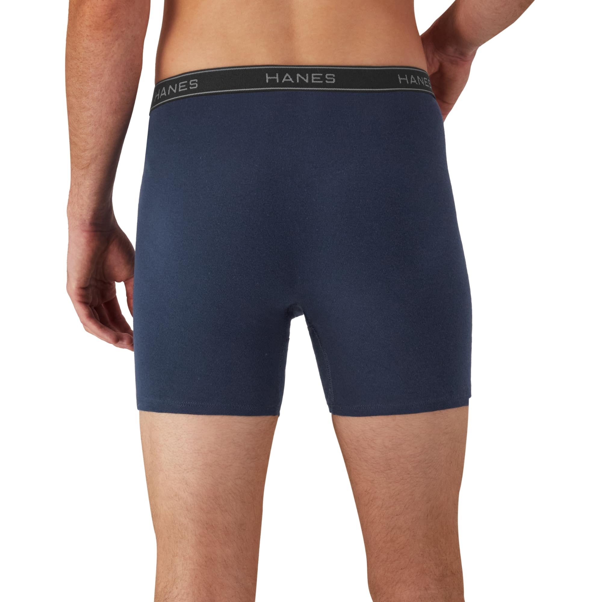 Hanes Men's Boxer Briefs, Cool Dri Moisture-Wicking Underwear, Cotton No-Ride-up for Men, Multi-Packs