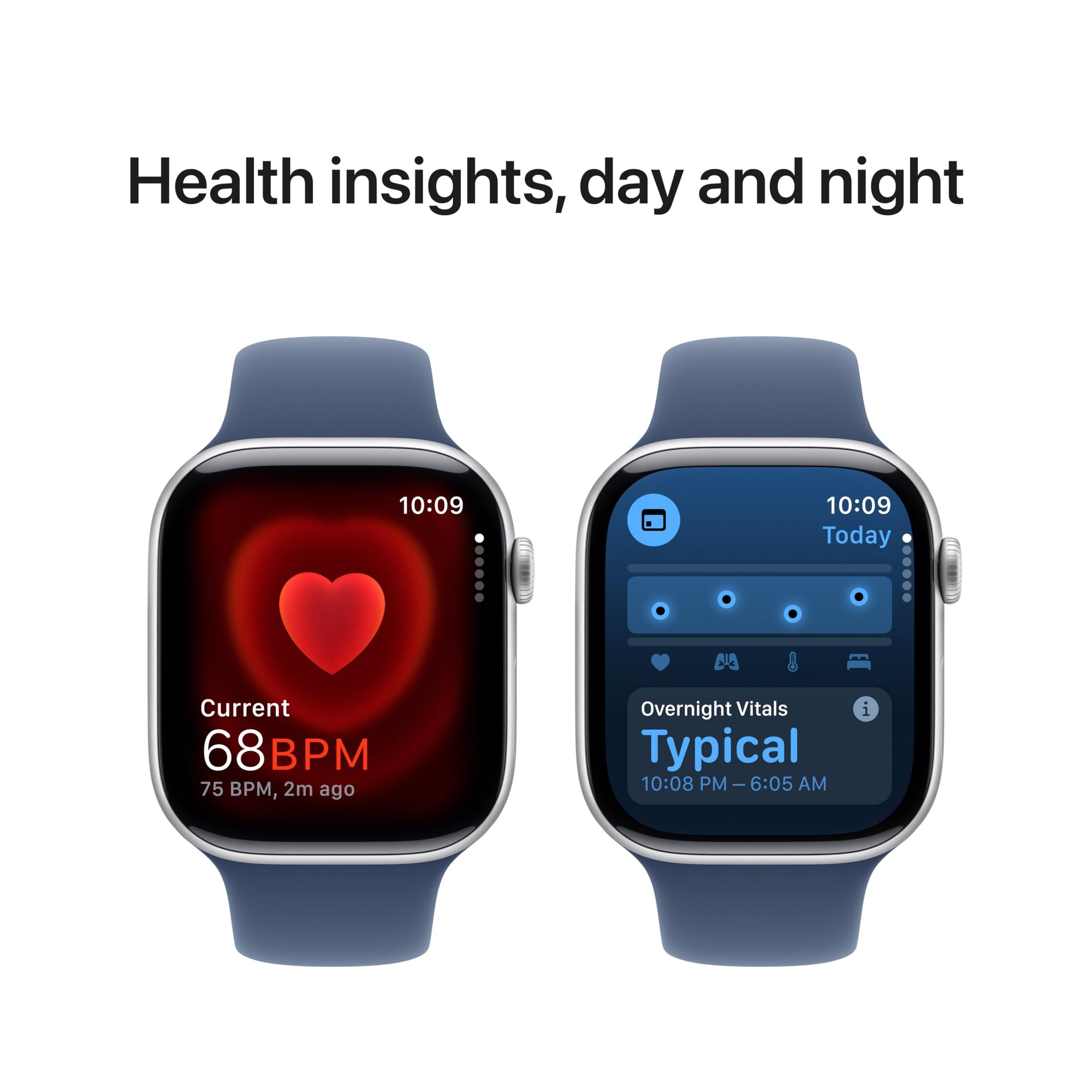 Apple Watch Series 10 [GPS 42mm case] Smartwatch with Rose Gold Aluminium Case with Light Blush Sport Band - S/M. Fitness Tracker, ECG App, Always-On Retina Display, Water Resistant