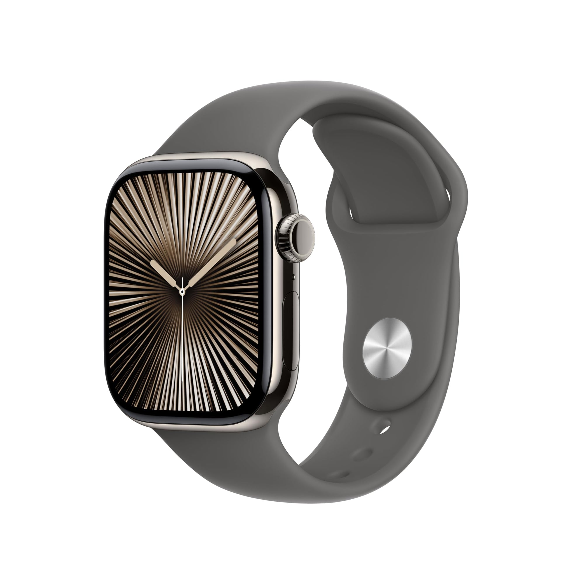 Apple Watch Series 10 [GPS 42mm case] Smartwatch with Rose Gold Aluminium Case with Light Blush Sport Band - S/M. Fitness Tracker, ECG App, Always-On Retina Display, Water Resistant