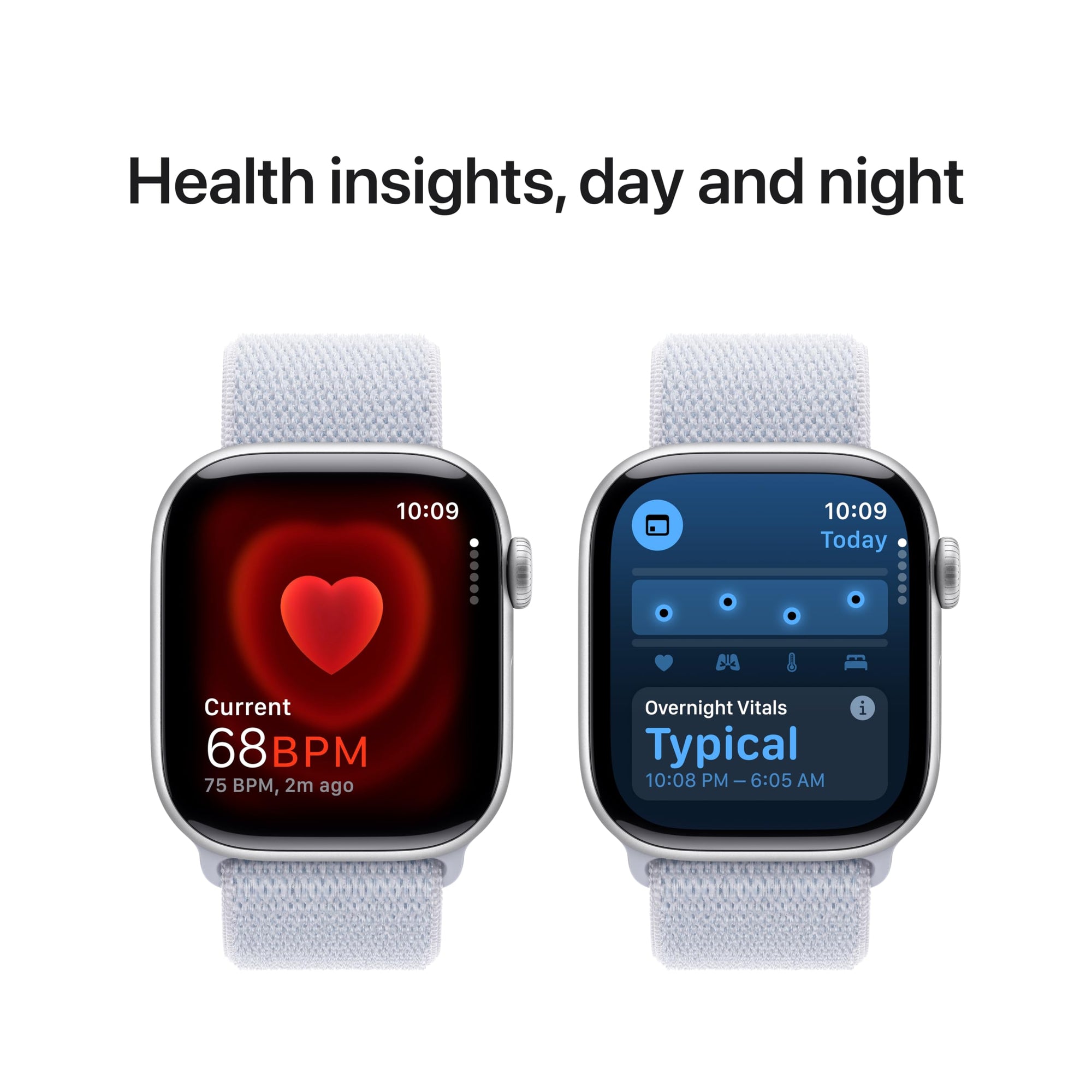 Apple Watch Series 10 [GPS 42mm case] Smartwatch with Rose Gold Aluminium Case with Light Blush Sport Band - S/M. Fitness Tracker, ECG App, Always-On Retina Display, Water Resistant