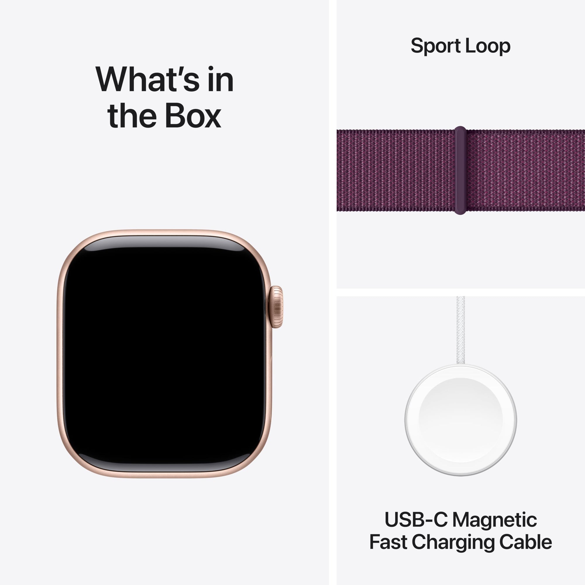Apple Watch Series 10 [GPS 42mm case] Smartwatch with Rose Gold Aluminium Case with Light Blush Sport Band - S/M. Fitness Tracker, ECG App, Always-On Retina Display, Water Resistant