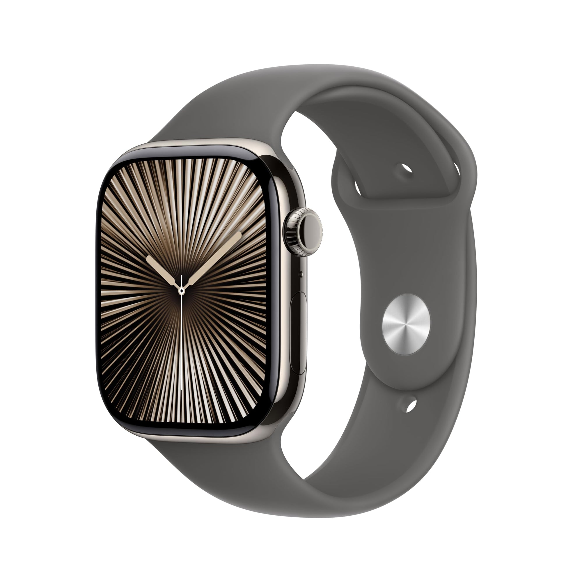 Apple Watch Series 10 [GPS 42mm case] Smartwatch with Rose Gold Aluminium Case with Light Blush Sport Band - S/M. Fitness Tracker, ECG App, Always-On Retina Display, Water Resistant