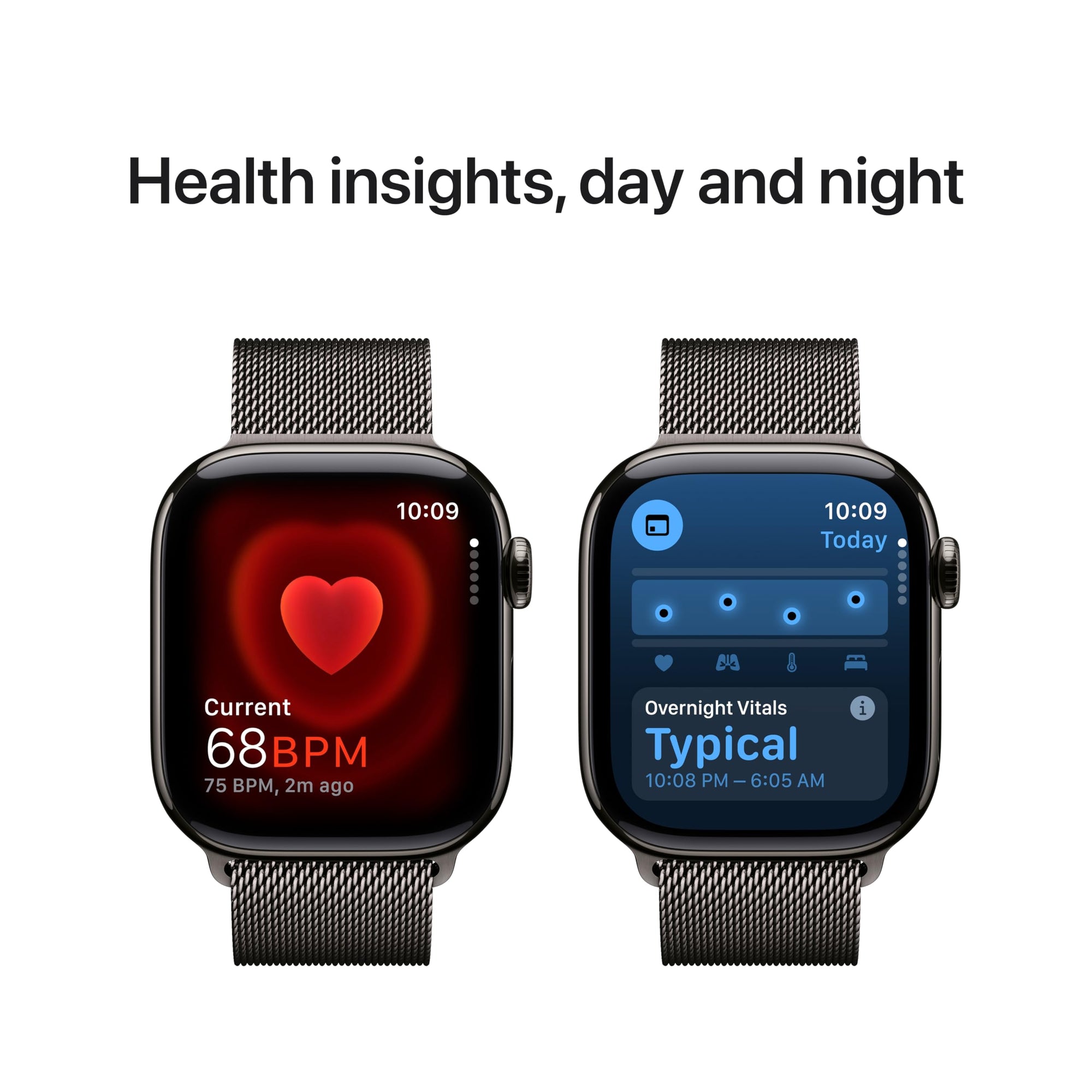 Apple Watch Series 10 [GPS 42mm case] Smartwatch with Rose Gold Aluminium Case with Light Blush Sport Band - S/M. Fitness Tracker, ECG App, Always-On Retina Display, Water Resistant