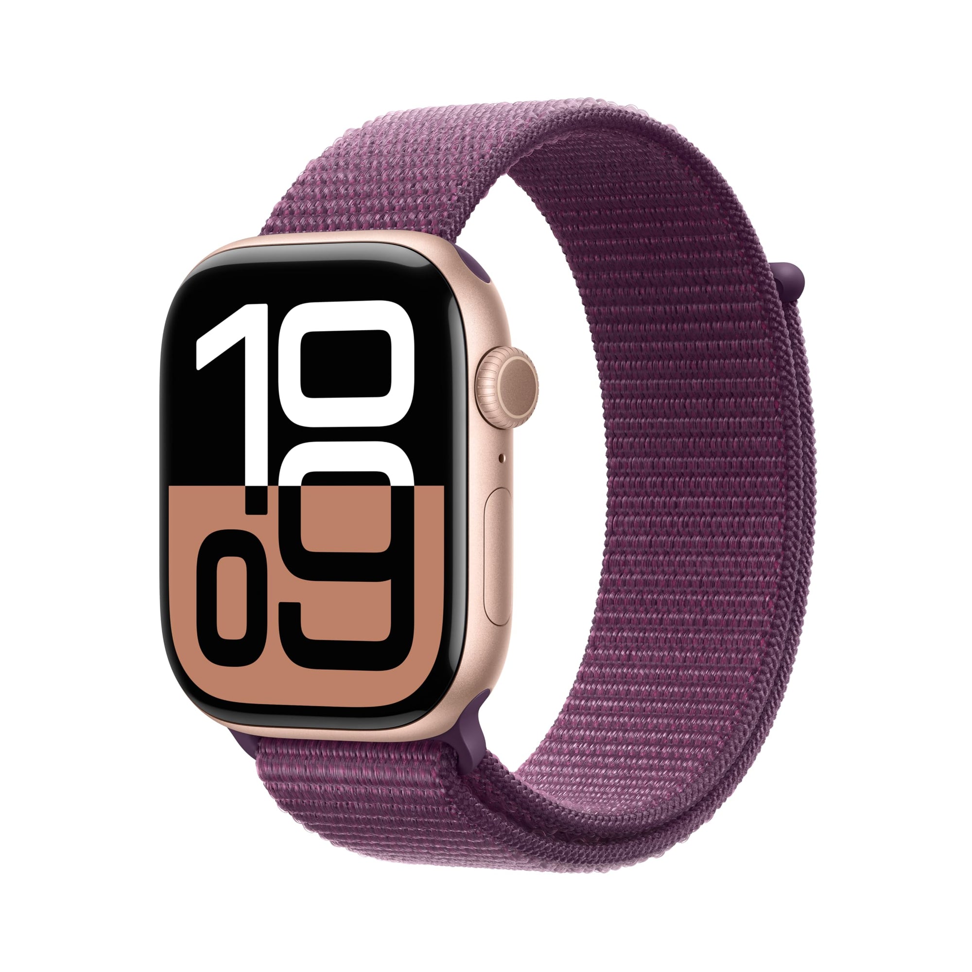 Apple Watch Series 10 [GPS 42mm case] Smartwatch with Rose Gold Aluminium Case with Light Blush Sport Band - S/M. Fitness Tracker, ECG App, Always-On Retina Display, Water Resistant