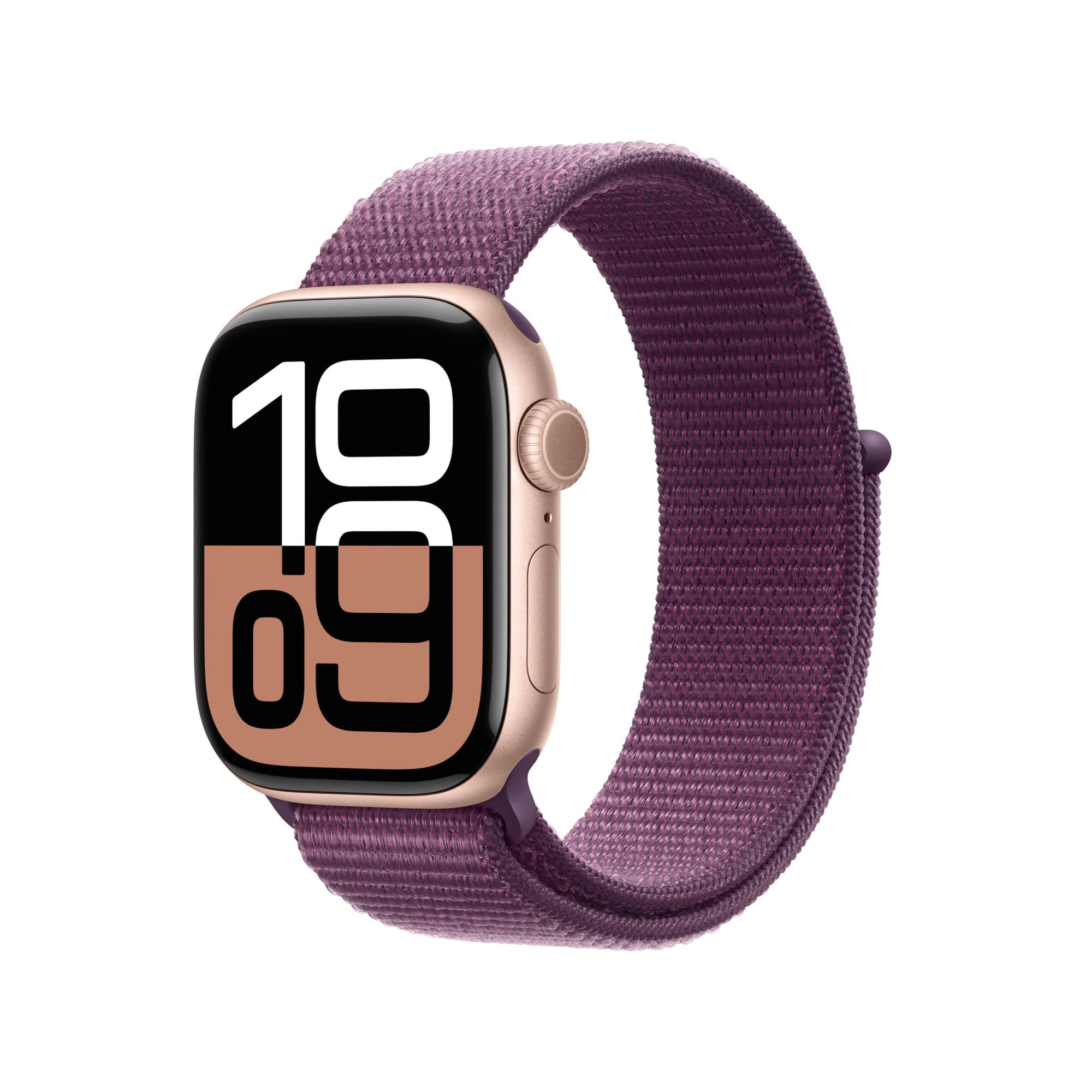 Apple Watch Series 10 [GPS 42mm case] Smartwatch with Rose Gold Aluminium Case with Light Blush Sport Band - S/M. Fitness Tracker, ECG App, Always-On Retina Display, Water Resistant