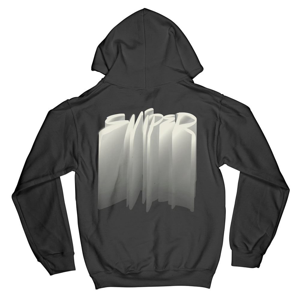 Hoodie: Sniper Gang Logo (Deluxe - Black)