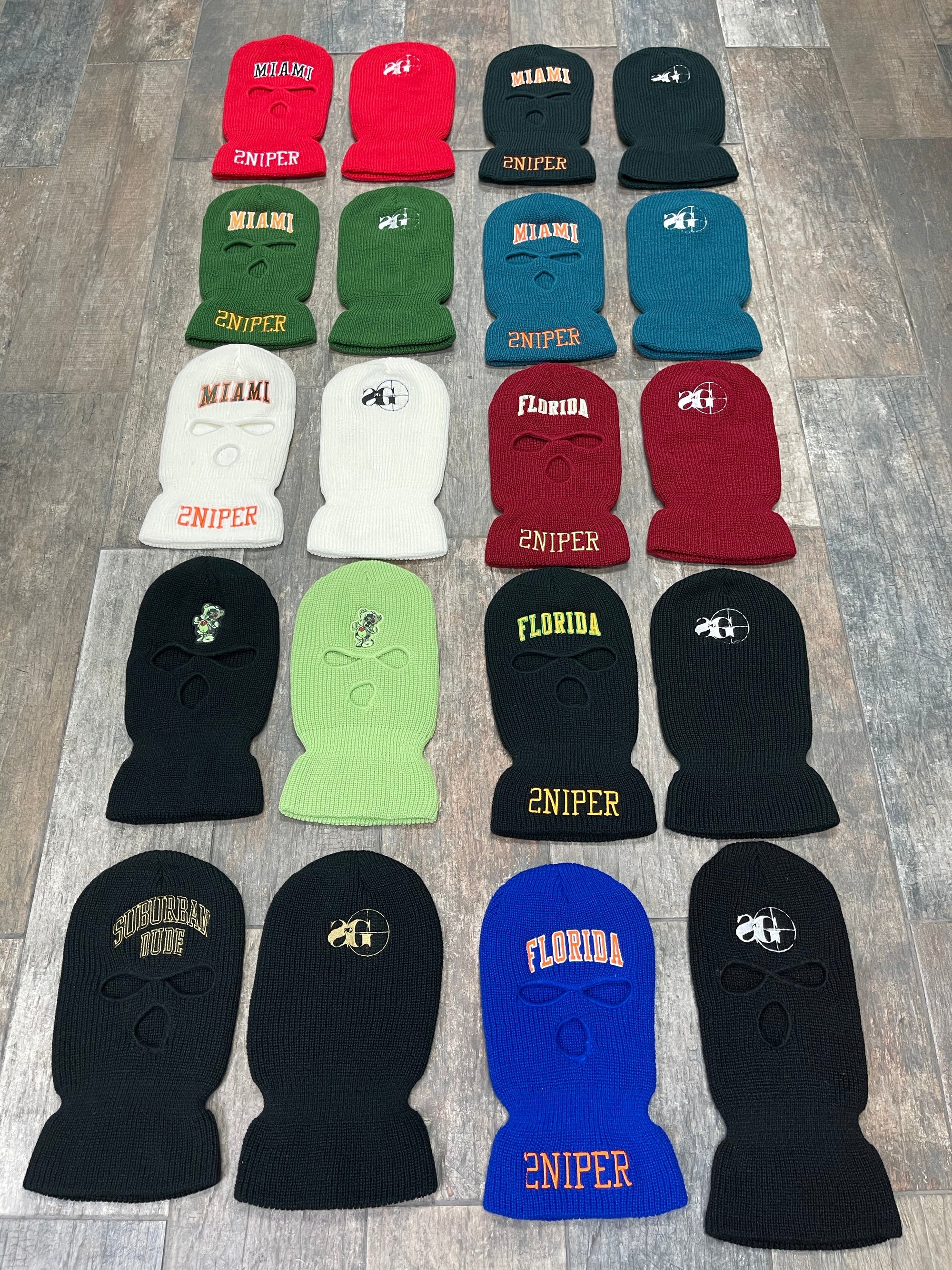 MIAMI Ski Mask (Heat - Red/Blk)