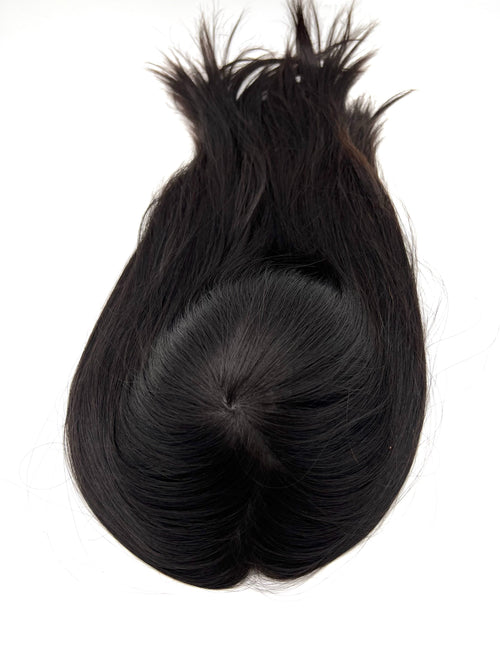 100%  cuticle remy hair natural injection polyskin topper 22''